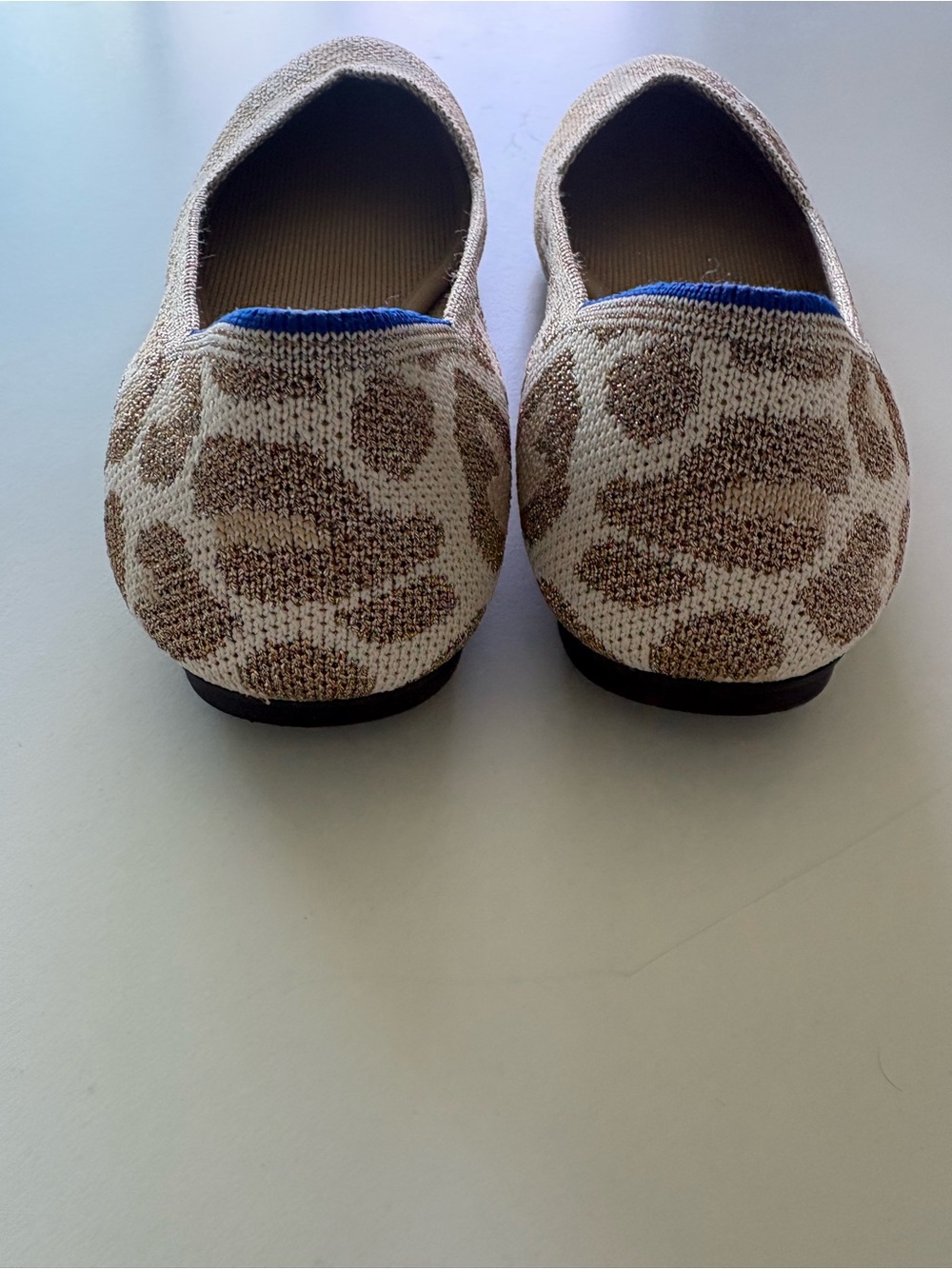 Rothy’s Shimmer Desert Cat Women’s Ballet Flats in Beige Gold Size 8.5 - Picture 7 of 11